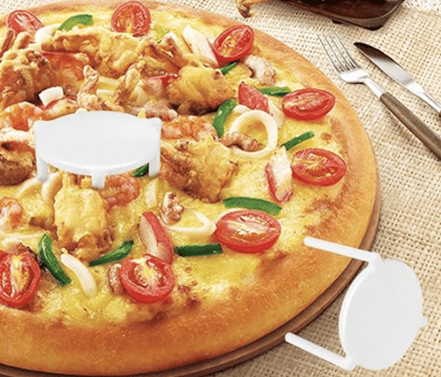 Cheese Saver Pizza Storage Container 10 pcs Sturdy Pizza Stand White Plastic Tripod Stack Tabletop Pizza Takeaway Box Saver for Home Restaurant 1.77Inch Pizza Stand Tripod Pizza Box - Image 3